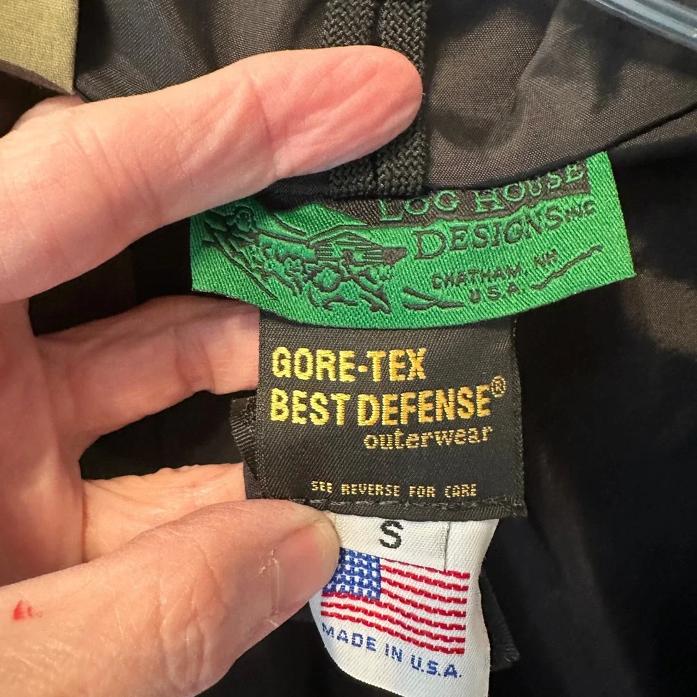 Log House Designs Gore-Tex Best‎ Defense Camo Military Jacket Mens Small USA